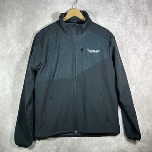 Fly Racing Fly Checkpoint Jacket Mens Medium Black Gray‎ Offroad Motocross